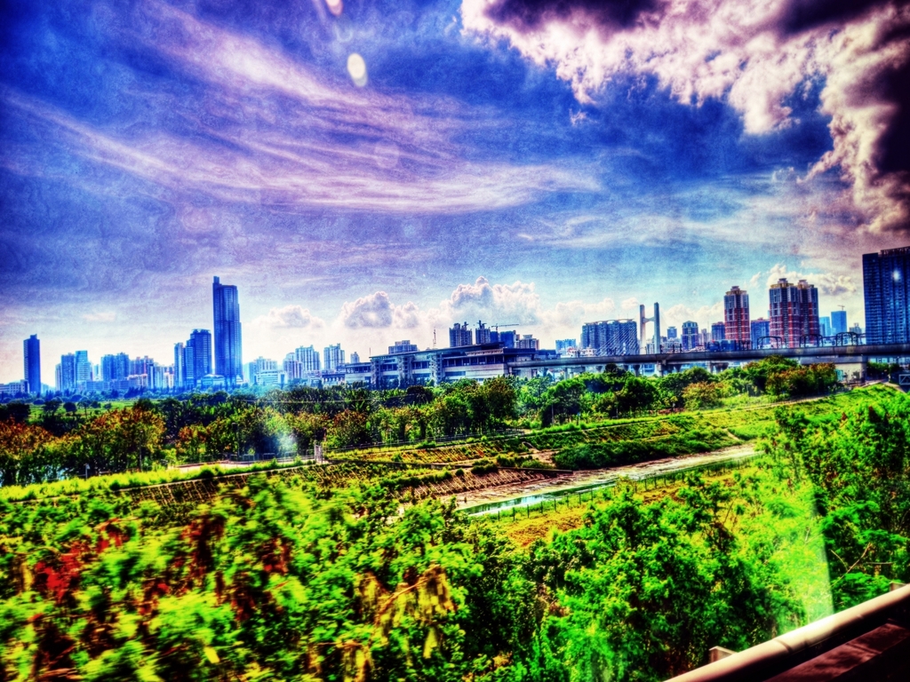 Shenzhen view from border