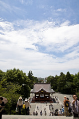 鶴岡八幡宮にて