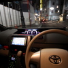 トヨタ　ノア　NOAH　運転席から深夜の赤坂