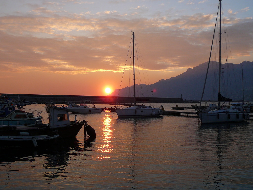 夕焼けー