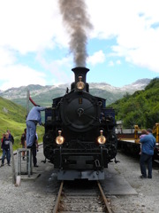 フルカ山岳蒸気鉄道
