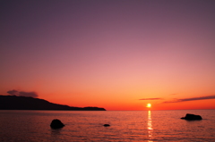 Setting sun