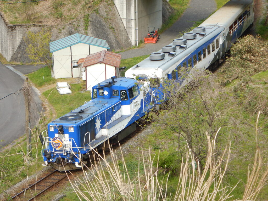 トロッコ列車が行く