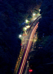 夜の坪尻駅