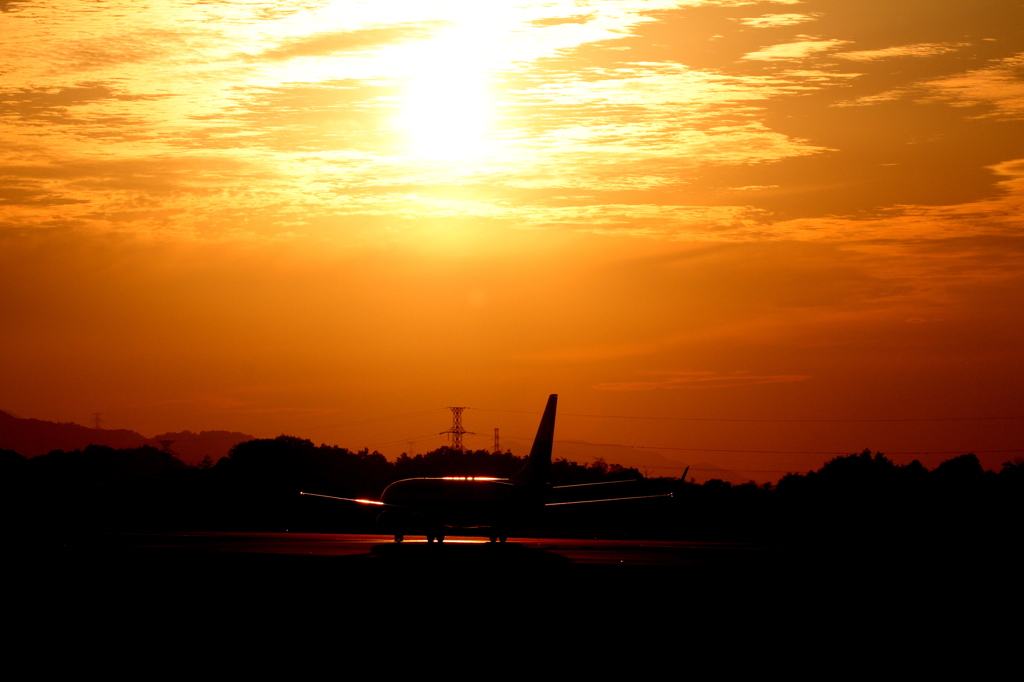 初秋の高松空港