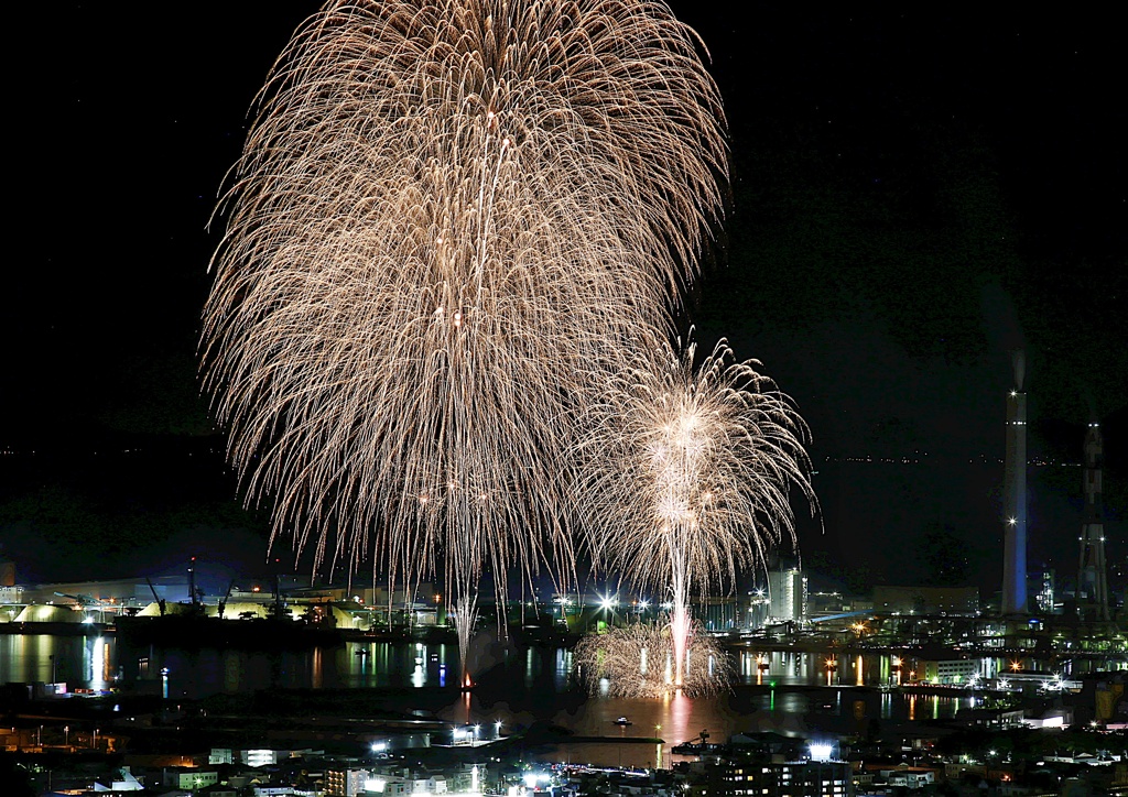 四国三島の花火