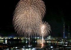 四国三島の花火
