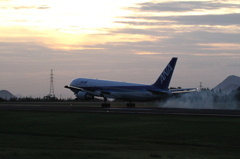 夕刻の高松空港　2