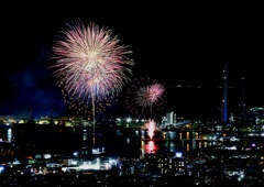 四国三島の花火