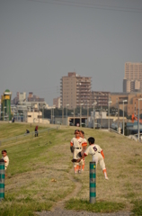 荒川土手　西新井