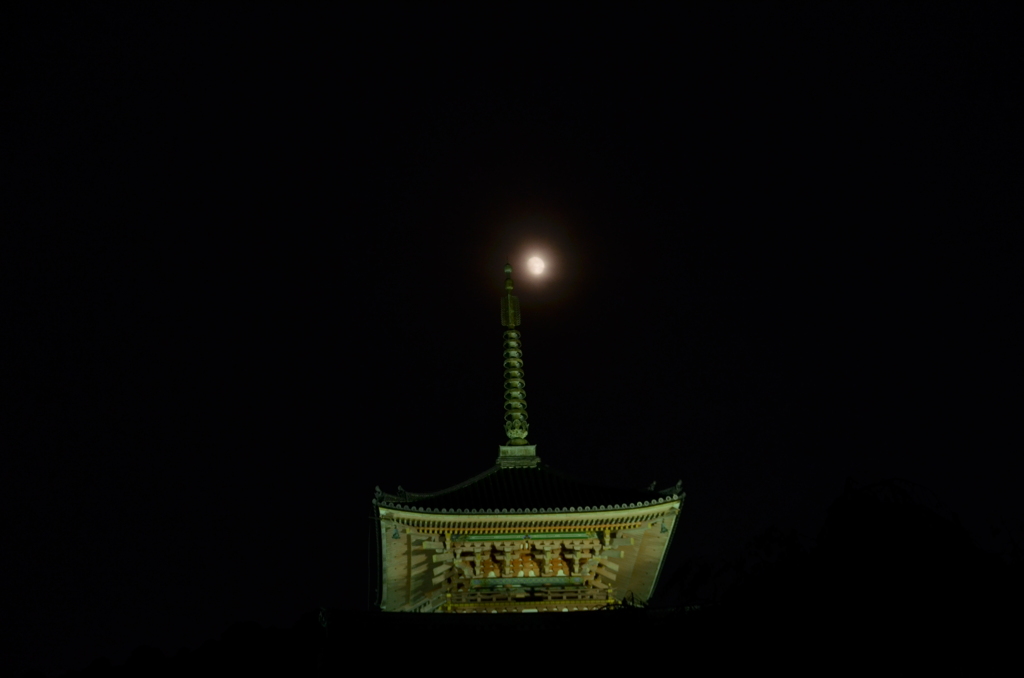 月と寺
