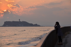 夕暮れと