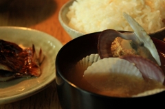 浜辺の味噌汁
