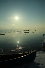 流氷カヌー