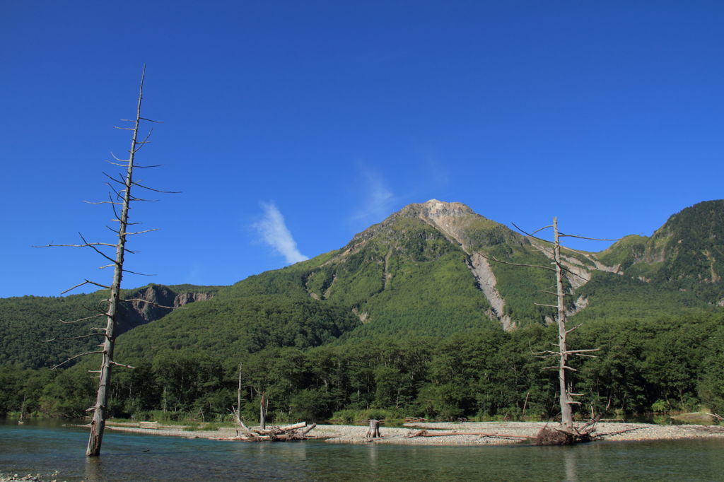 大正池と焼岳