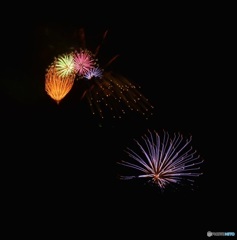 山の向こうの花火3