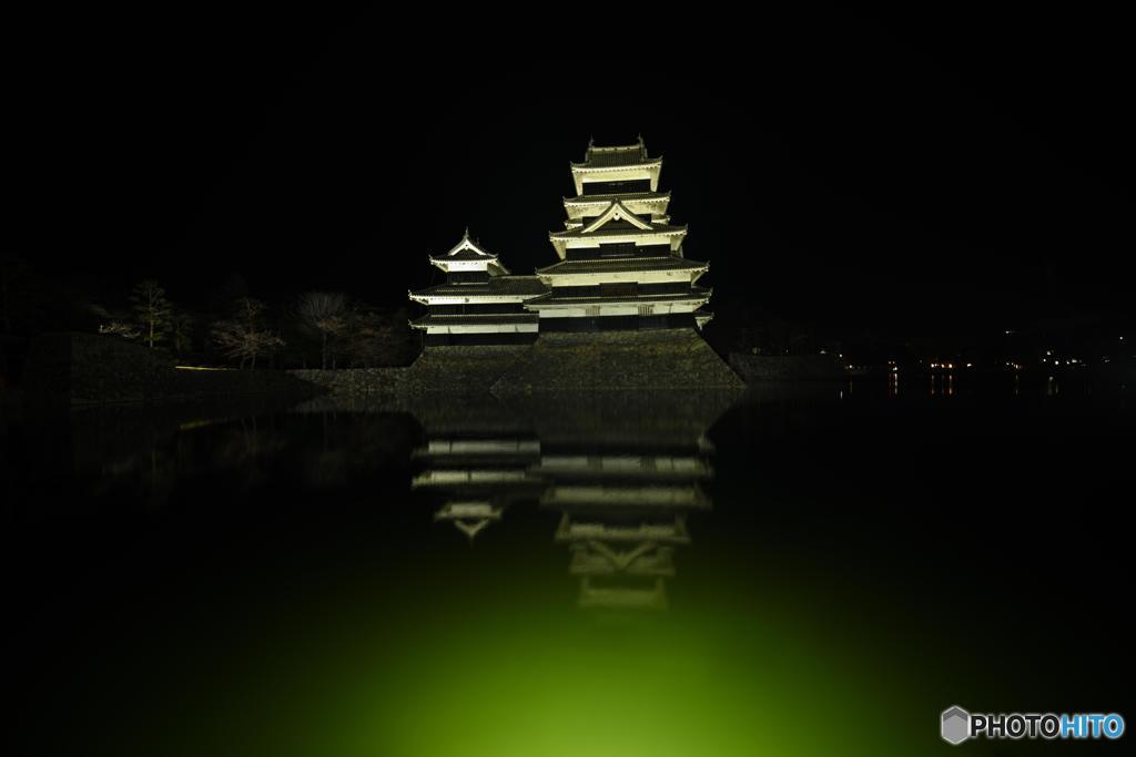 松本城夜景