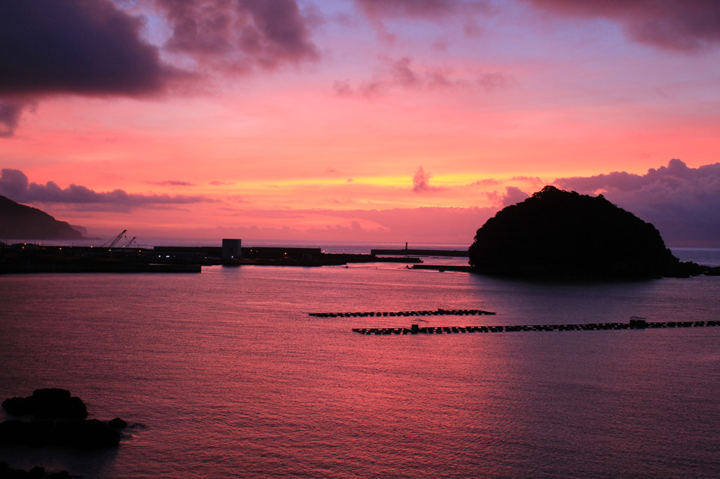 鹿島が浦の朝焼け 3