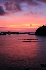 鹿島が浦の朝焼け 2