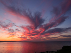 茜色の夕焼け