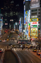 新宿の交差点