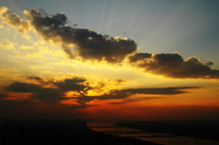 大阪夕景