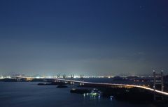 夜景　瀬戸大橋