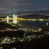 室蘭　測量山から白鳥大橋を望む夜景