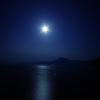 月と木星と支笏湖と