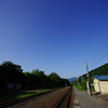 余市は然別駅の線路から