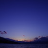 夕暮れの支笏湖
