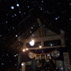 雪降る初詣