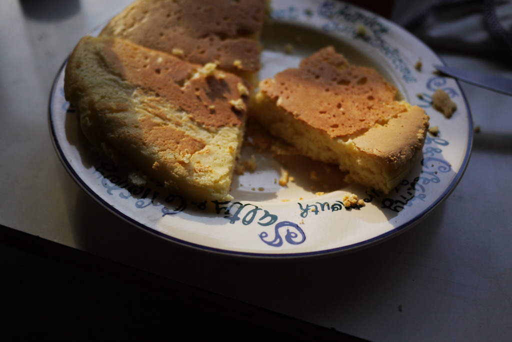 遅い朝食