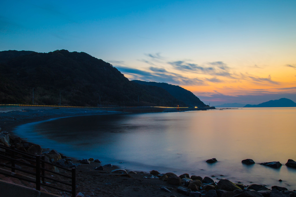 地元の夕暮れ