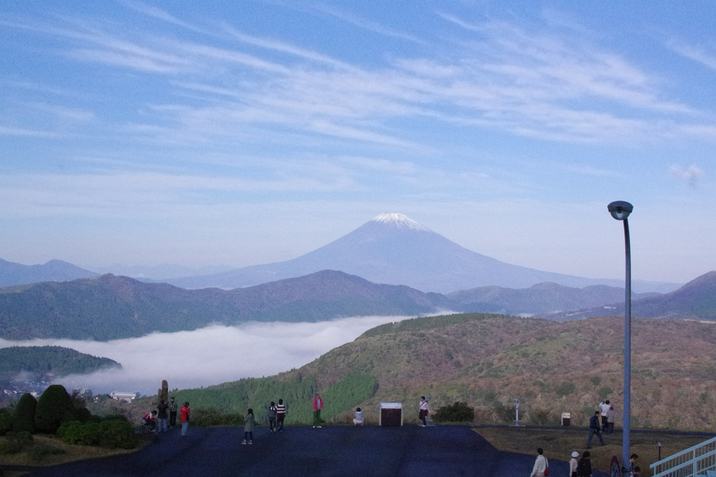 富士と雲海