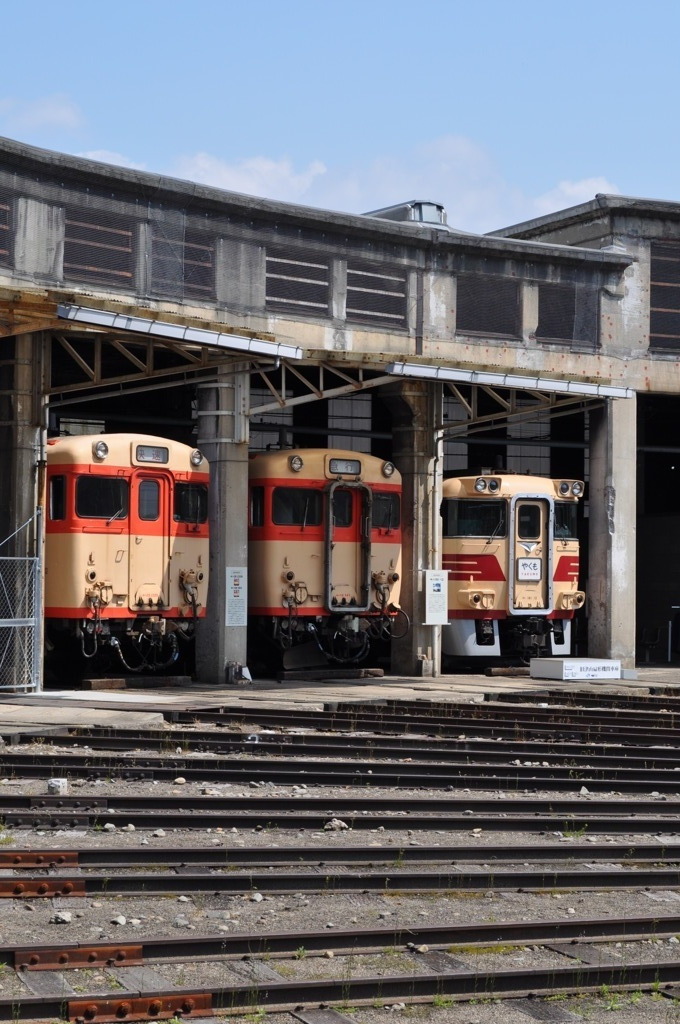 津山扇形機関庫跡