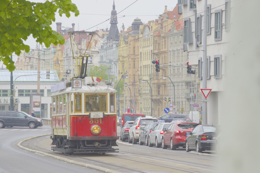 プラハを走るトラム