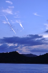曇と夕暮れ