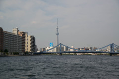 永代橋とスカイツリー