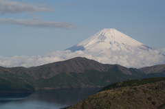 朝の富士