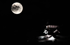 Super moon + castle inuyama 