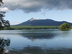秋の大沼公園（駒ケ岳）