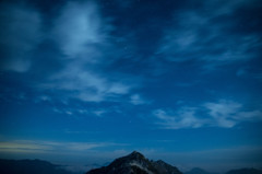 山と星