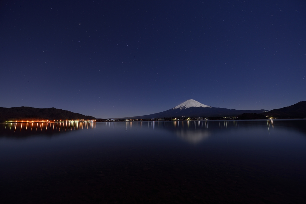 月夕の河口湖