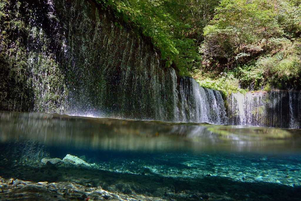 軽井沢　白糸の滝の異次元
