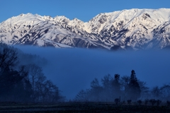 北安曇野　深山霧海