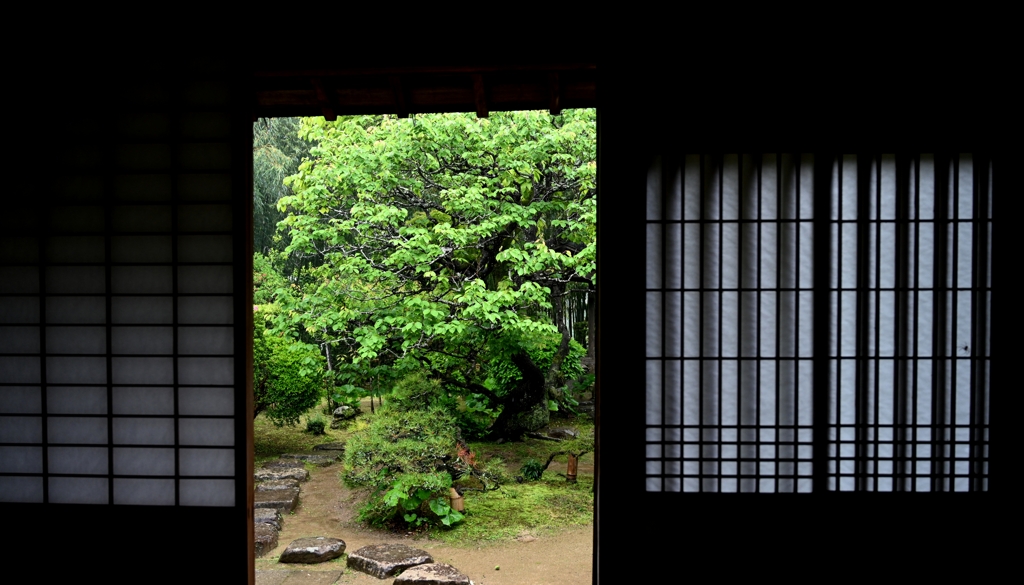 武家屋敷の飛び石