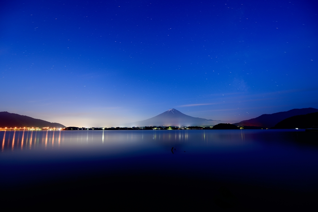 Deep blue of the morning
