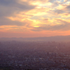 大阪平野の夕景