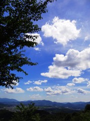 山頂からの夏空
